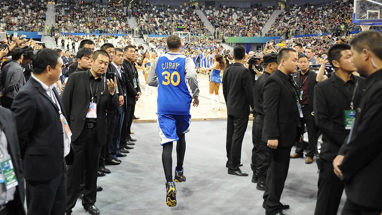 2017年NBA中国赛的金州勇士